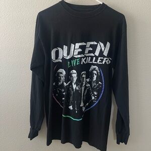 Long Sleeve Urban Outfitters Queen Band T shirt